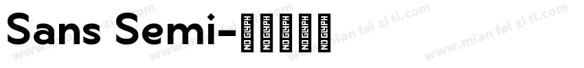 Sans Semi字体转换
